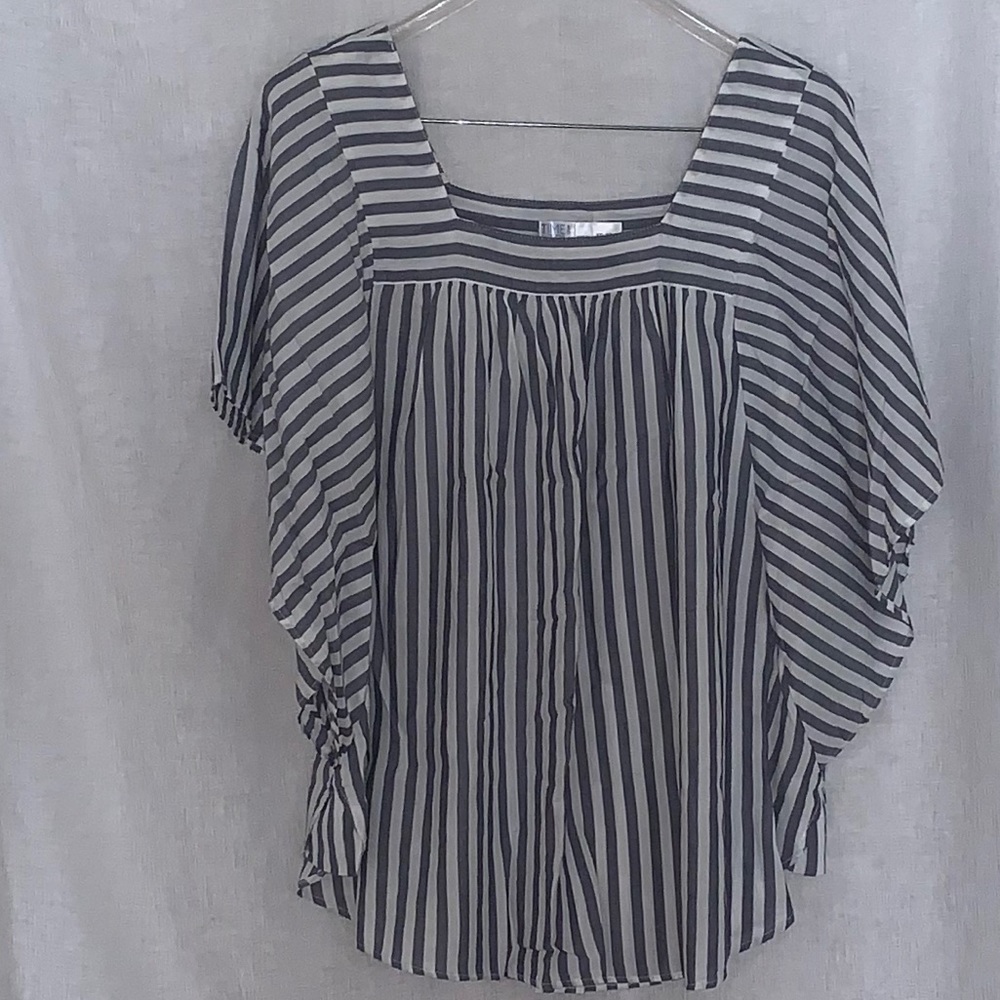 Time and Tru gray and white bat wing top size XXL